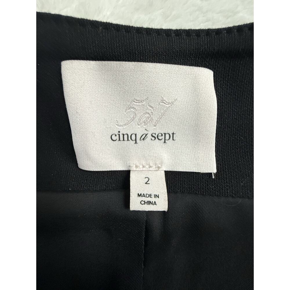 CINQ A SEPT Black Demia Bustier Corset Lace Up Lined Midi Dress Size 2 - Picture 8 of 11